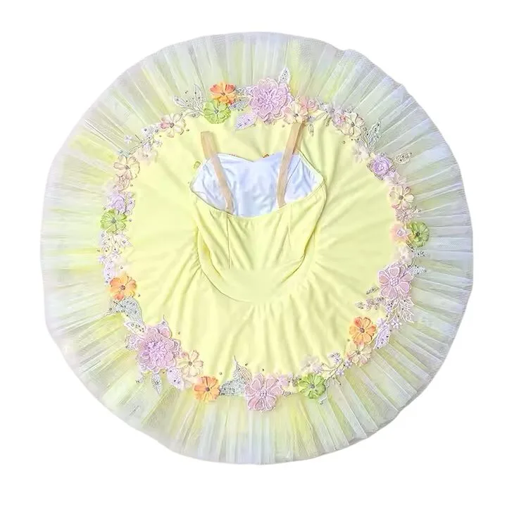 Yellow Stretch Ballet Tutu - Image 4
